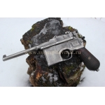 Антуражный охолощенный пистолет Mauser C96 под холостой патрон 9х19 люгер