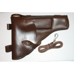 Кобура для пм кожаная с тренчиком и протиркой 