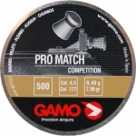 Пули пневматические GAMO Pro Match 4,5 мм 0,49 грамма (500 шт.)